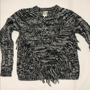 Black and white sweater